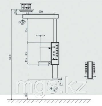 Анестезиологическая потолочная консоль одноплечевая мод. TPF- A Анестезиологическая потолочная консоль одноплечевая мод. TPF- A