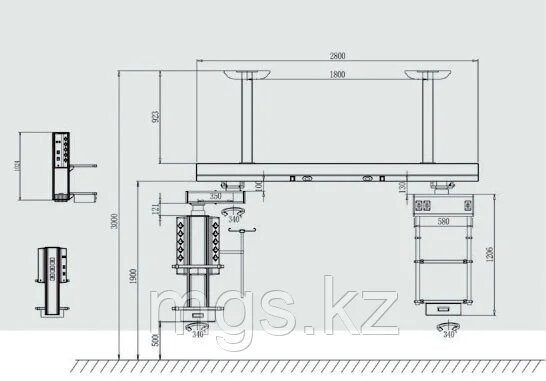 Консоль прикроватная типа мост мод. TP-ICU-A Консоль прикроватная типа мост мод. TP-ICU-A